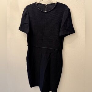 NWT St. John Black Wool Blend Soft Knit Dress